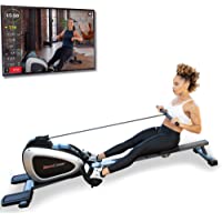 FITNESS REALITY - Máquina de remo magnética 1000 PLUS con bluetooth- con ejercicios extendidos de cuerpo completo…